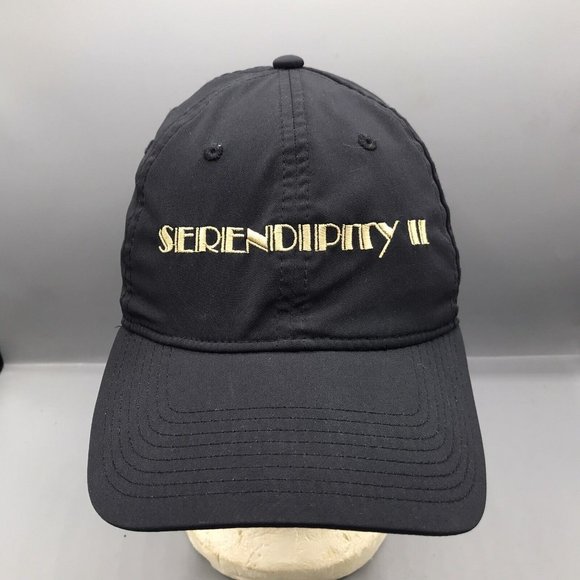 Greg Norman Golf Hat Cap Serendipity II Black Adjustable Activewear EUC - Picture 1 of 6